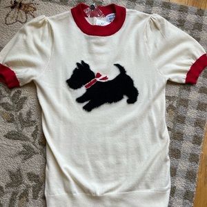Unique Vintage Scottie Dog Sweater